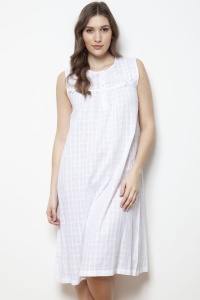 Inga Cotton Voile Sleeveless Nightdress